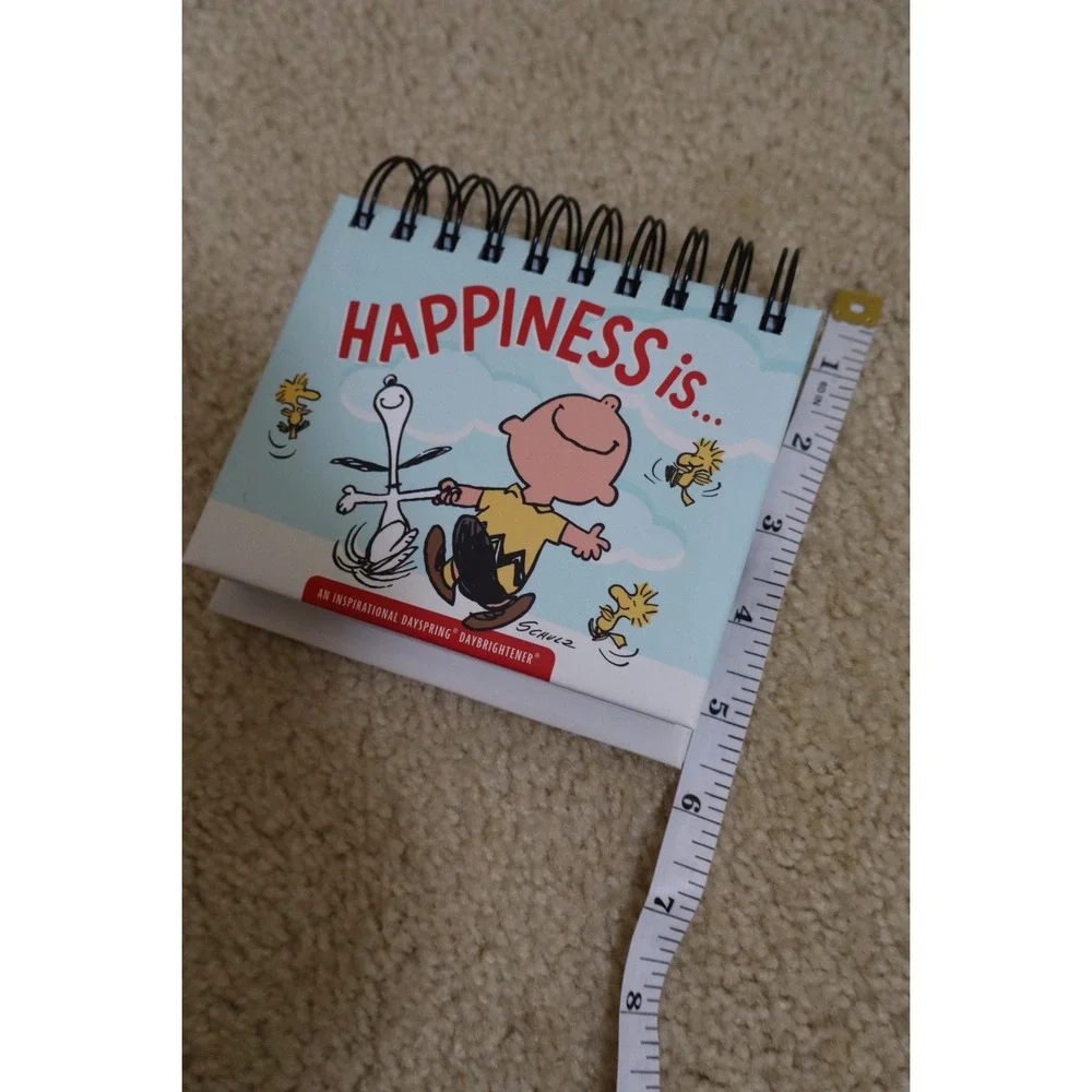 Vintage Peanuts DaySpring Perpetual Calendar OS Blue Charlie Brown Snoopy Flip